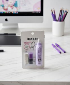 Kuromi Electric Eraser Set - Sanrio Automatic Eraser with Refills