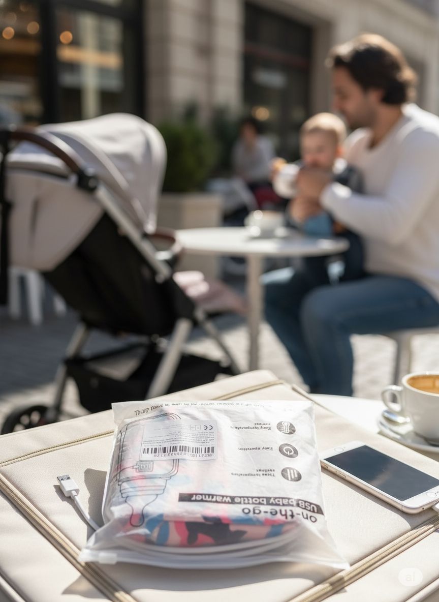 Portable USB Baby Bottle Warmer - On-the-Go Travel Milk Heater