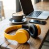 Aligato AH02 Wireless Stereo Headphones - Yellow