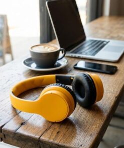 Aligato AH02 Wireless Stereo Headphones - Yellow