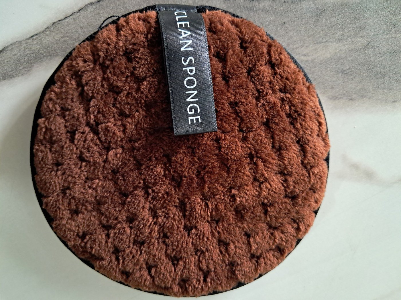 Round Brown Textured Cleaning Sponge - Image 2