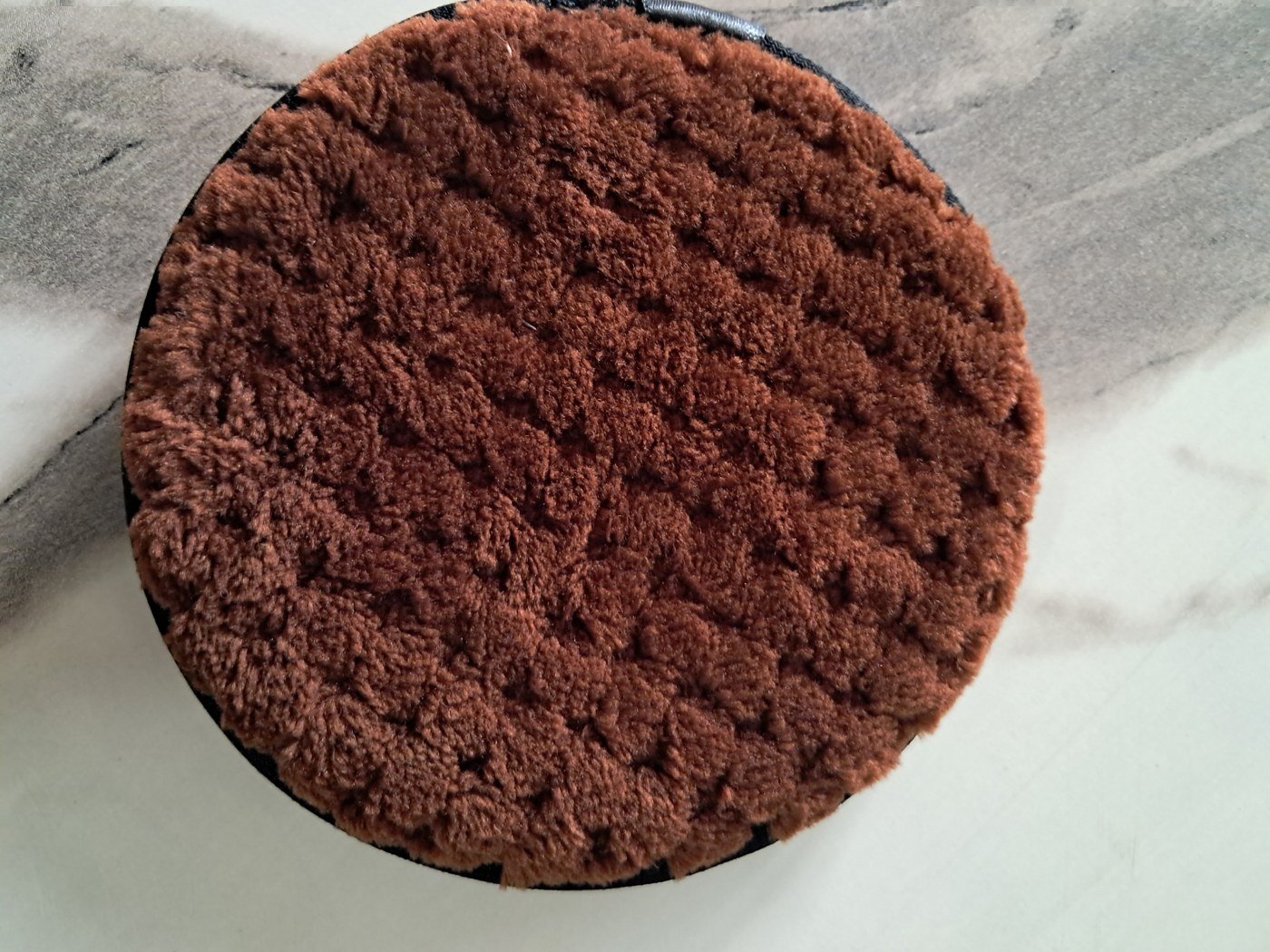 Round Brown Textured Cleaning Sponge - Image 3