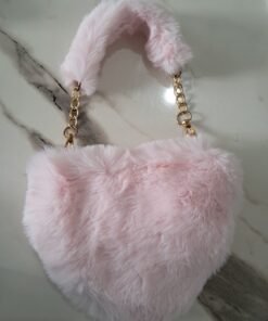 Alternative view of Pink Plush Mini Shoulder Bag