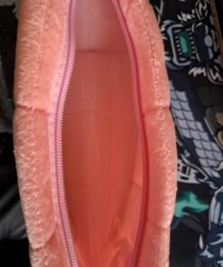 Peach Quilted Zip Pouch - Image 4