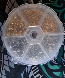 Alternative view of Jewellery Findings in Round Compartment Organiser