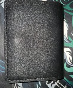 Black Snap-Fastening Card Wallet - Image 3