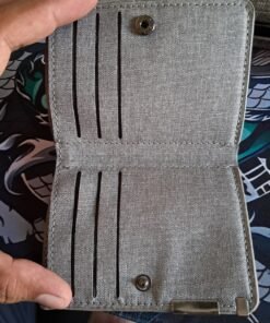 Alternative view of Grey Snap-Fastening Card Wallet