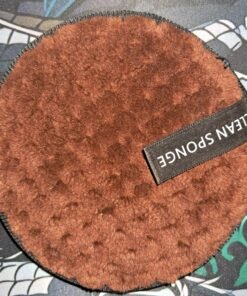 Round Brown Textured Cleaning Sponge - Image 4