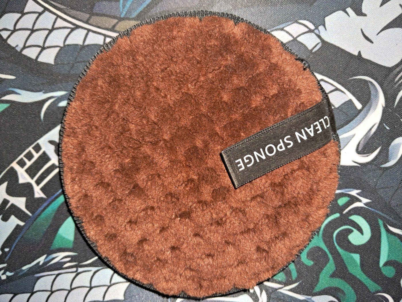Round Brown Textured Cleaning Sponge - Image 4