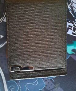 Black Folding Wallet with Clear ID Window - Image 4