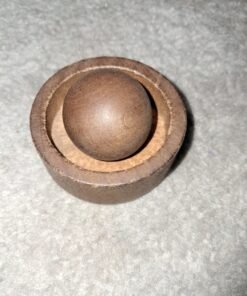 Wooden Sphere with Round Display Base - Image 3
