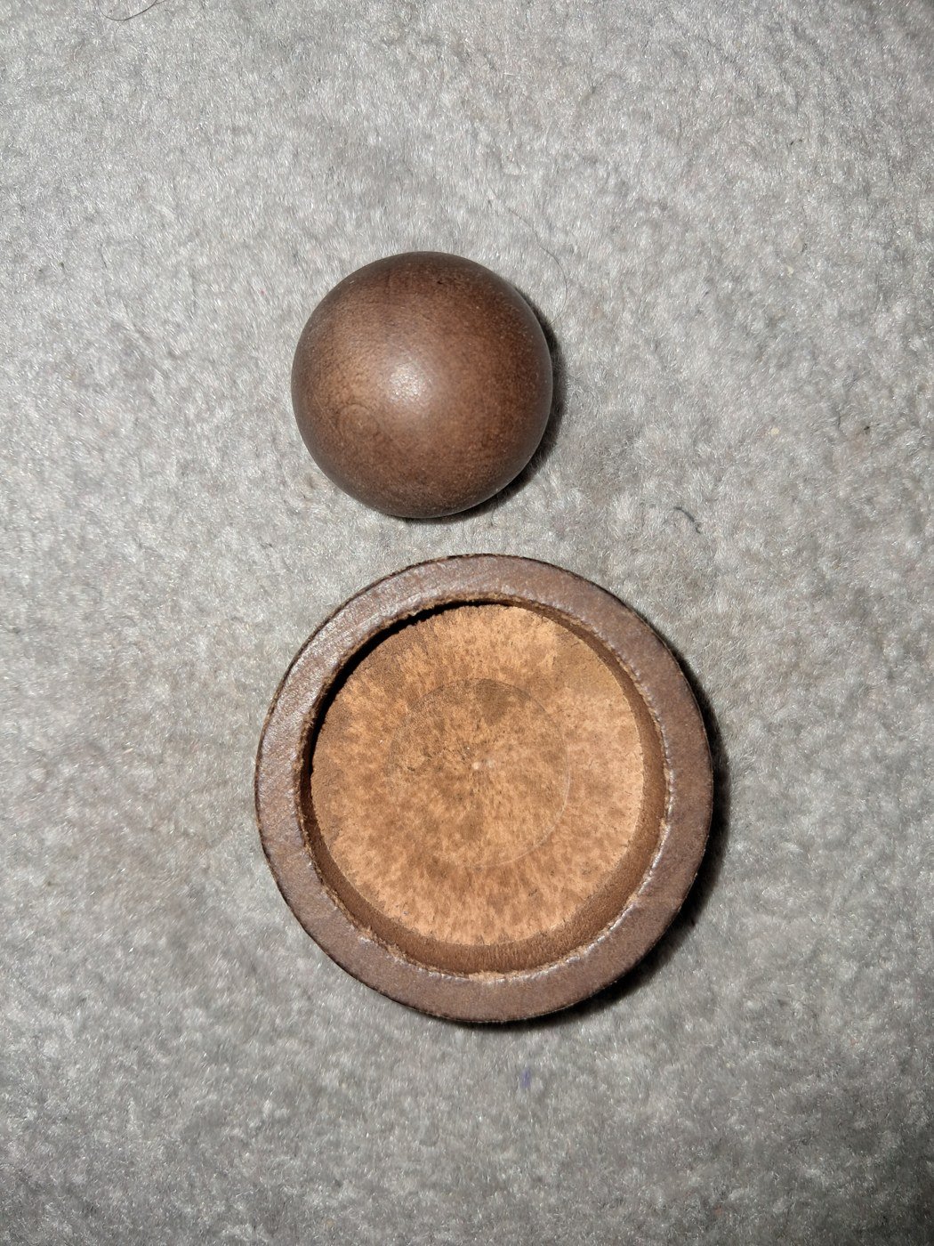 Wooden Sphere with Round Display Base - Image 4