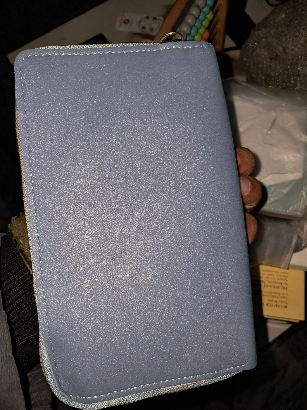 Grey Blue Zip Travel Organiser - Image 4