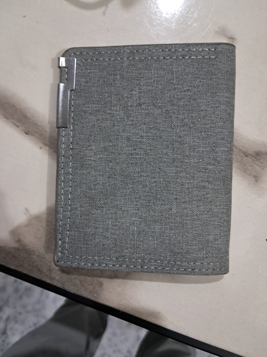 Grey Snap-Fastening Card Wallet - Image 4