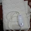 White Quilted Heated Mat with Controller