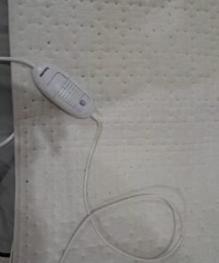 Alternative view of White Quilted Heated Mat with Controller