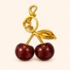 Cherry-Shaped Bag Charm