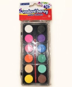 Watercolour Paint Set - 12 Pans with Brush