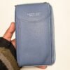 Grey Blue Zip Travel Organiser