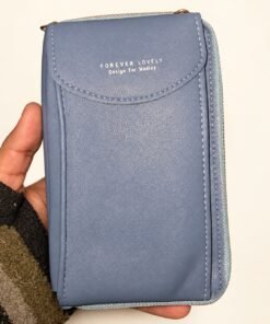 Grey Blue Zip Travel Organiser